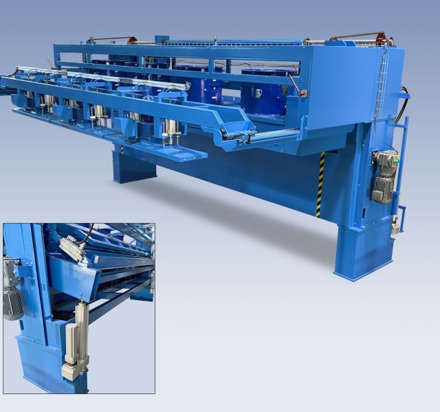 Introduttore a depressione per essiccatoio di sfogliati e/o tranciati